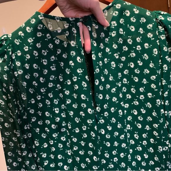 Reformation Doutzen Mini Dress Chive Floral NWT 4 - Picture 8 of 12